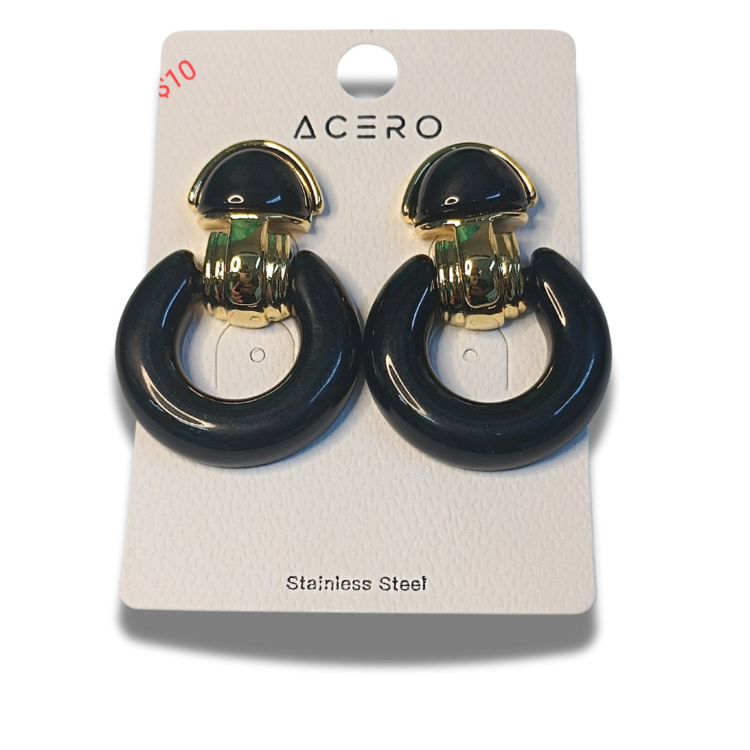 pendientes de botón cuadrado con nudo en acero inoxidable pendientes de botón cuadrado con nudo en acero inoxidable