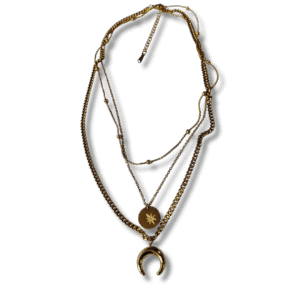 collar doble cadena minimalista