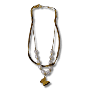 collar doble cadena minimalista