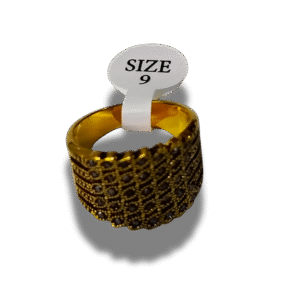 anillos dorados: texturas y calados Únicos