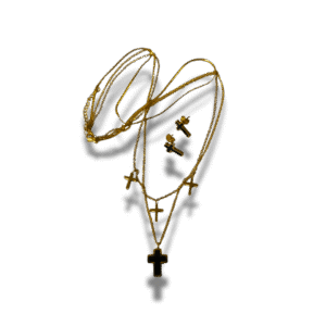 collar inicial y aretes a juego