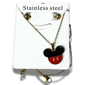 collar inicial y aretes a juego