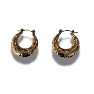 pendientes de botón cuadrado con nudo en acero inoxidable