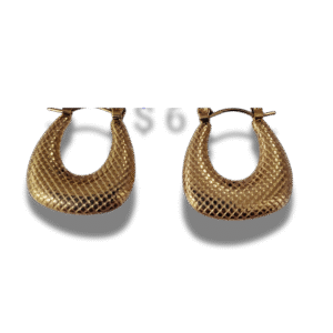 pendientes de botón cuadrado con nudo en acero inoxidable