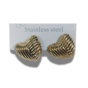 pendientes de botón cuadrado con nudo en acero inoxidable