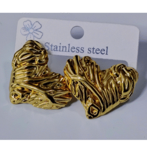 pendientes de botón cuadrado con nudo en acero inoxidable