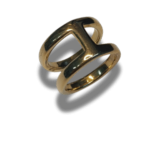 anillos dorados: texturas y calados Únicos