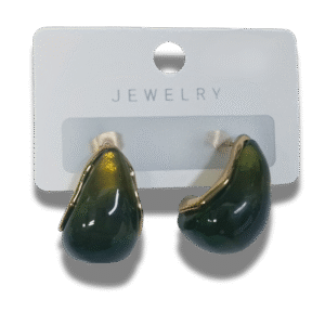 pendientes de botón cuadrado con nudo en acero inoxidable