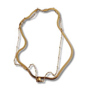 collar doble cadena minimalista