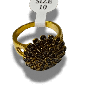 anillos dorados: texturas y calados Únicos