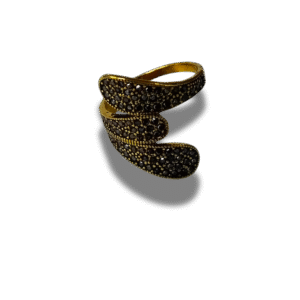 anillos dorados: texturas y calados Únicos