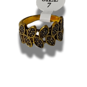 anillos dorados: texturas y calados Únicos