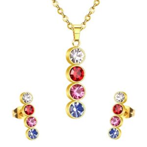 set acero dorado barra brillo de colores