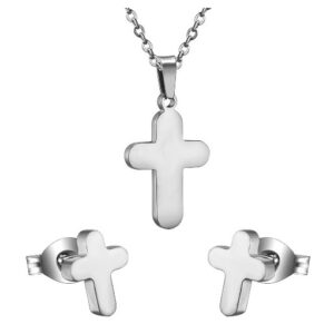 set acero dorado cruz redondeada (copia)