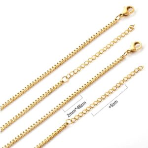 cadena acero dorada cubica 1mm a 45cm l (copia)