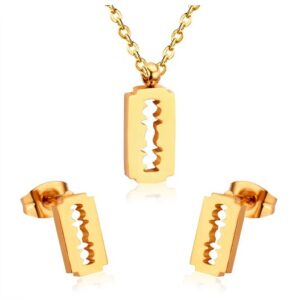 set acero dorado gillet